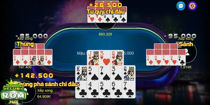 Mậu binh là gì? Cách chơi và bí kíp xếp bài siêu chuẩn xác 4 Cách sắp xếp bài trong mậu binh cực chuẩn xác